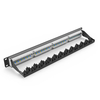 UNITEK CAT6 UTP 24 PORT RJ45 PATCH PANEL (T003A)